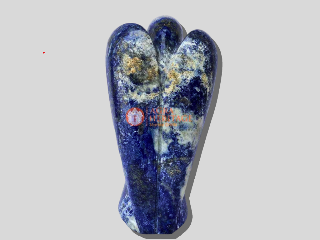 Lapis Lazuli Angel Statue Handmade Hand Carved Angel